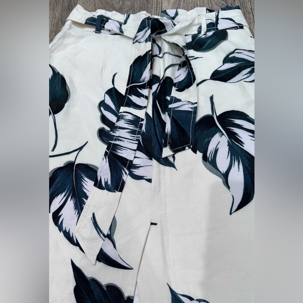🍃 Ann Taylor Leaves Tie Waist Linen Pencil Skirt - Size 6🍃 - Picture 10 of 15